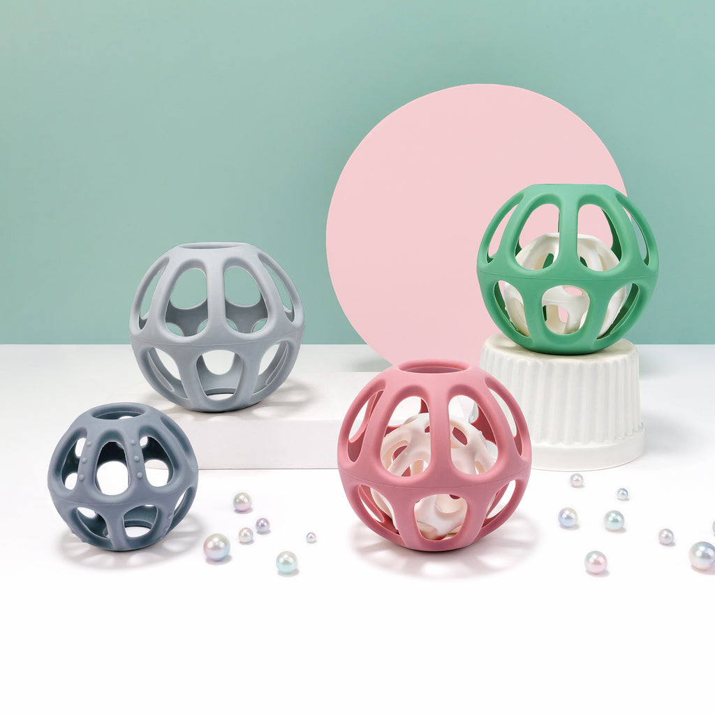 Baby Silicone Hollow Teether Chewing Teething Ball Toys