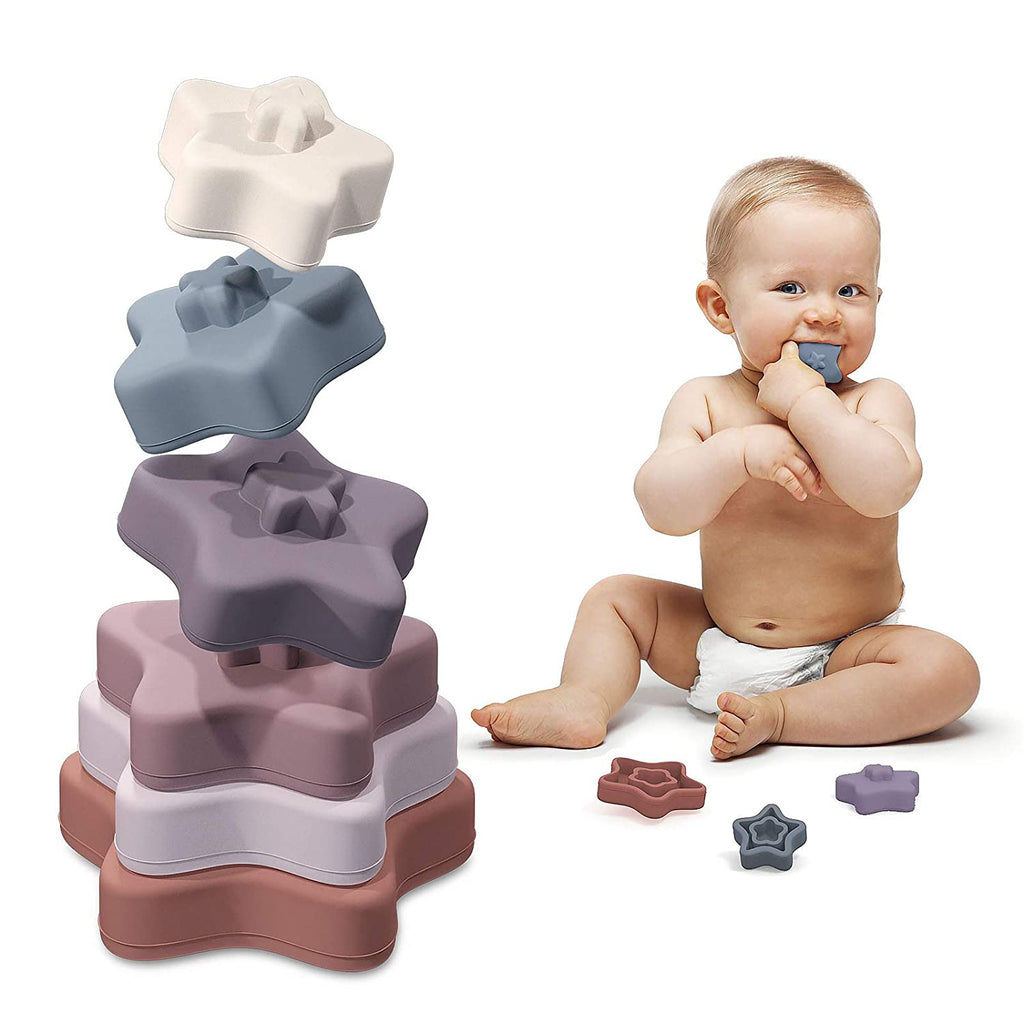 TYRY.HU Early Educational Learning Stacking Toys (Star & Heart)