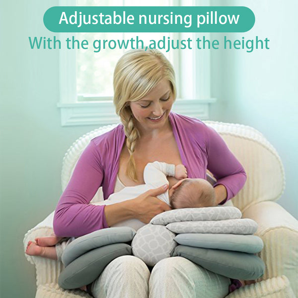 Nursing Pillow for Mom Breastfeeding Babies, Adjustable in Layers