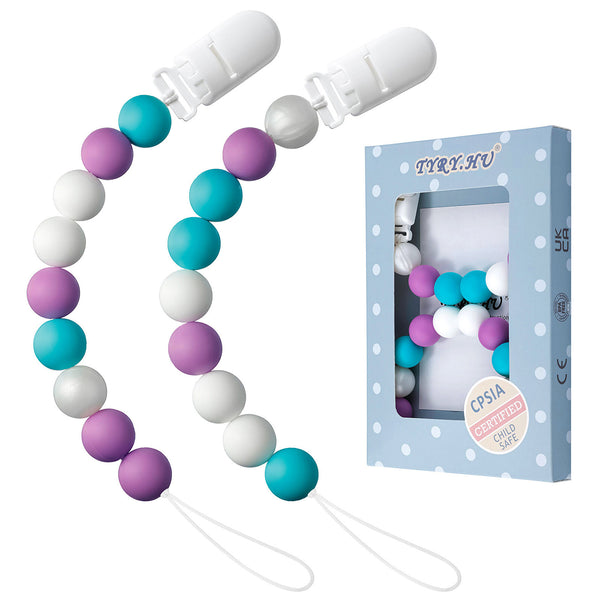 TYRY.HU Soothie Relief Pacifier Clips Birthday Christmas Gifts (2 Pack)