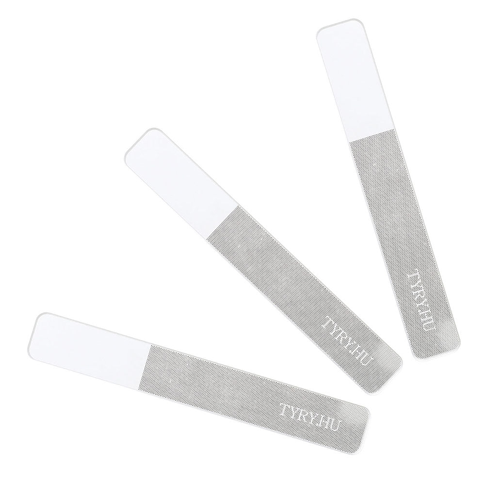 TYRY.HU Brand 10pcs Nano Glass Nail Files Polishing Manicure Art Tool Washable